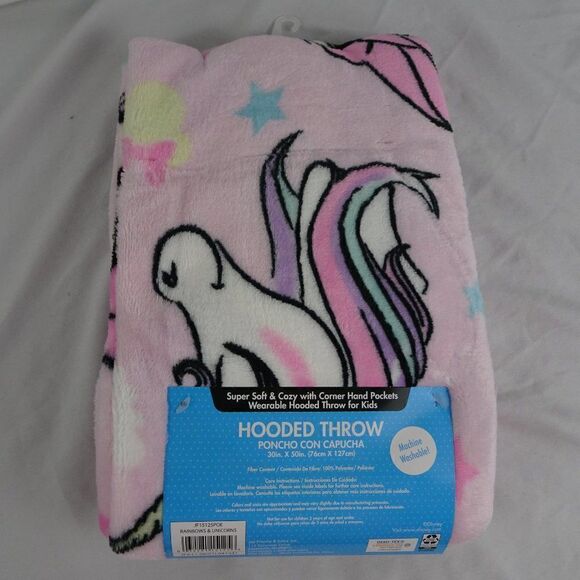 Disney Minnie Mouse Kids Hooded Throw 30inX50in - Picture 2 of 3